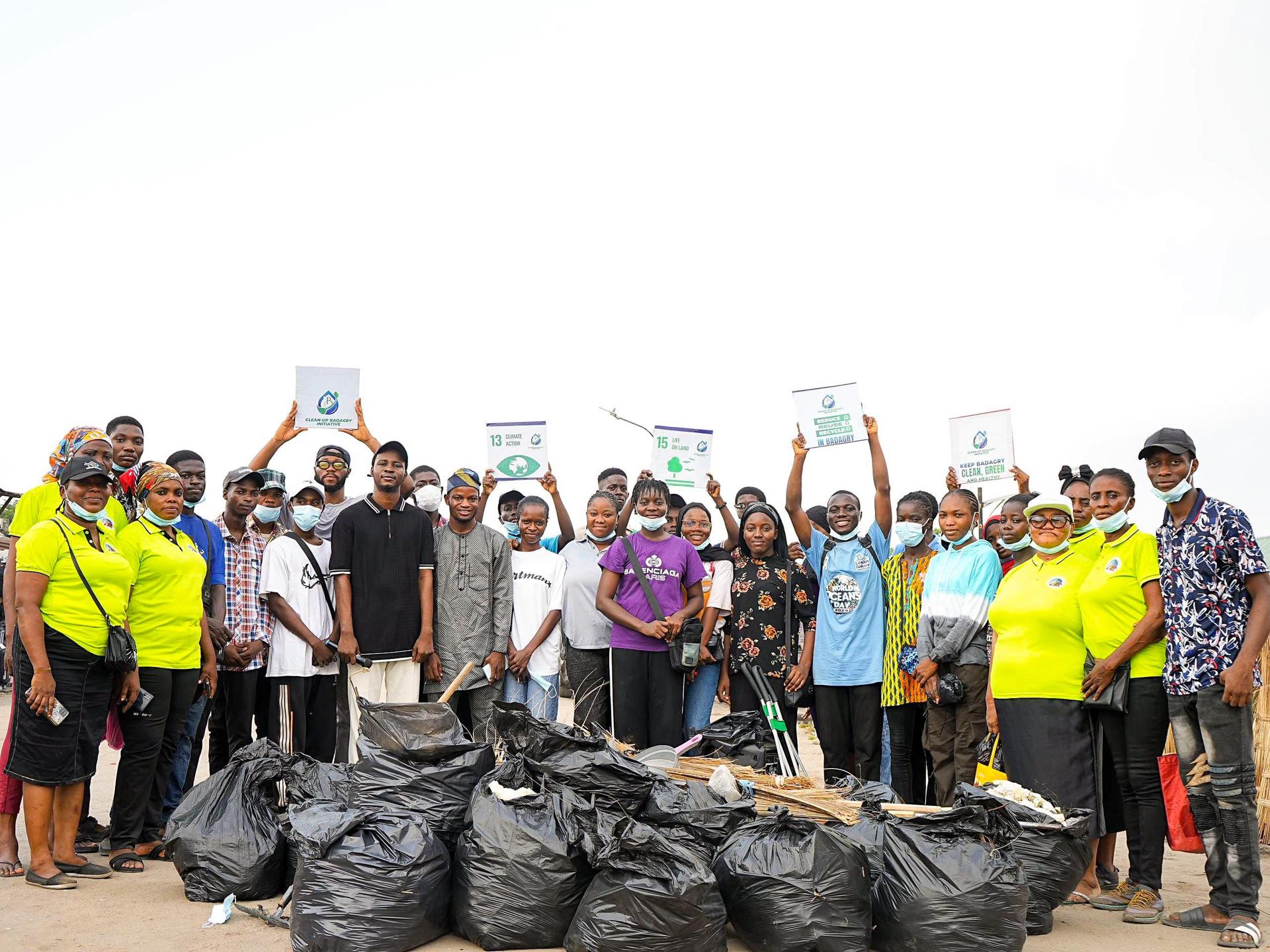 Clean-Up Badagry volunteers group photo