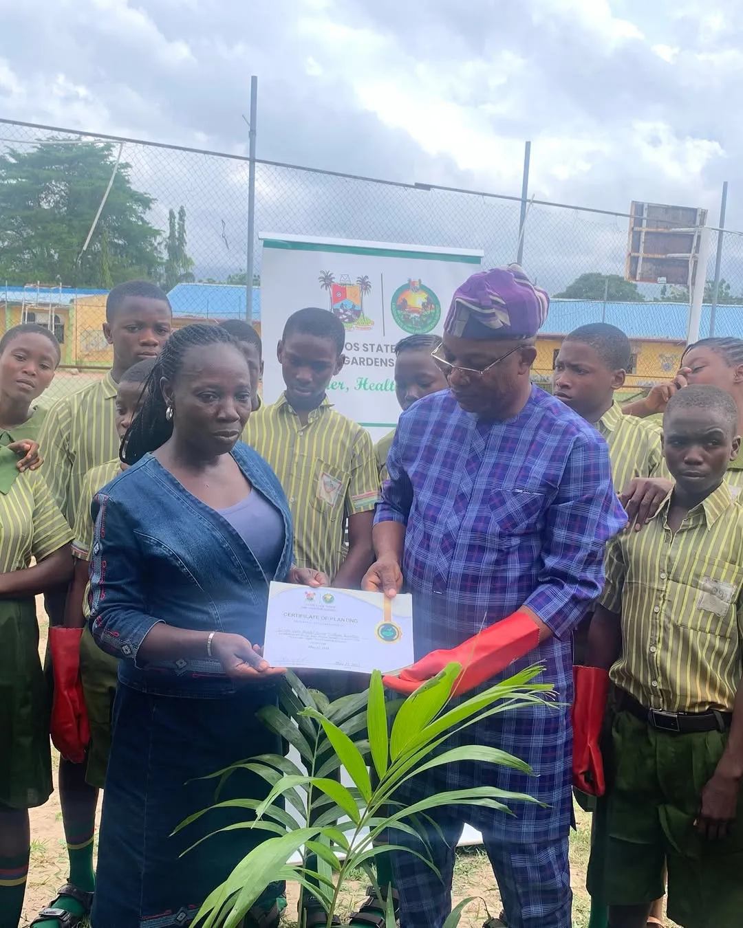 Tree Planting Exercise in partnership with LASEPA